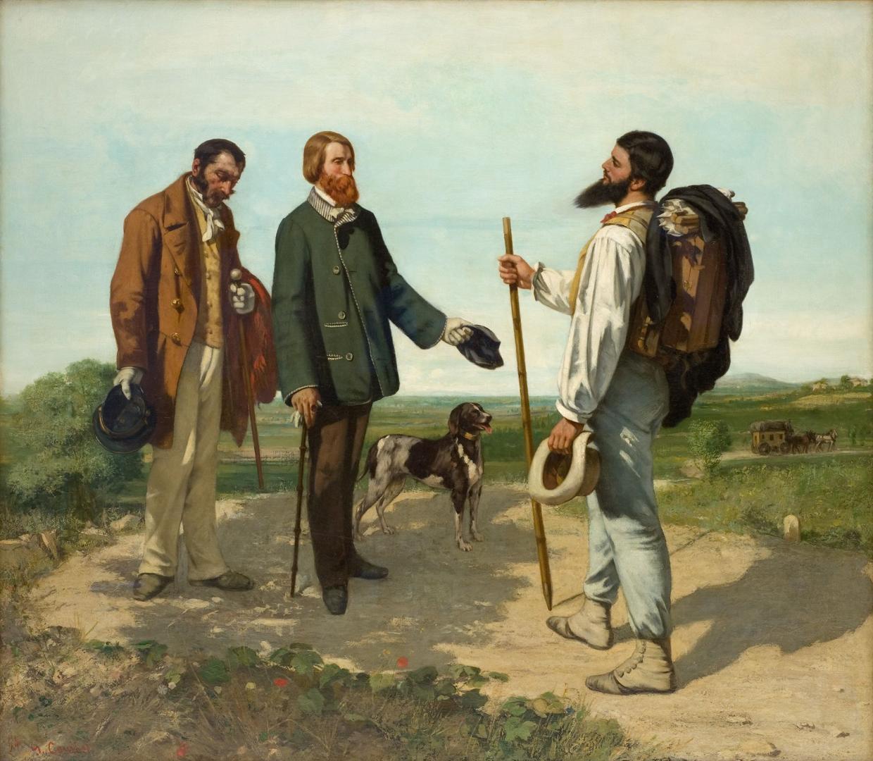 Courbet La rencontre